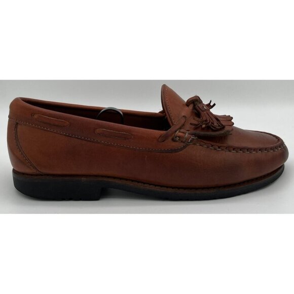 Allen Edmonds Nashua Loafers Size 8.5E Kiltie Tassel Black Brown Leather Shoes main image 8